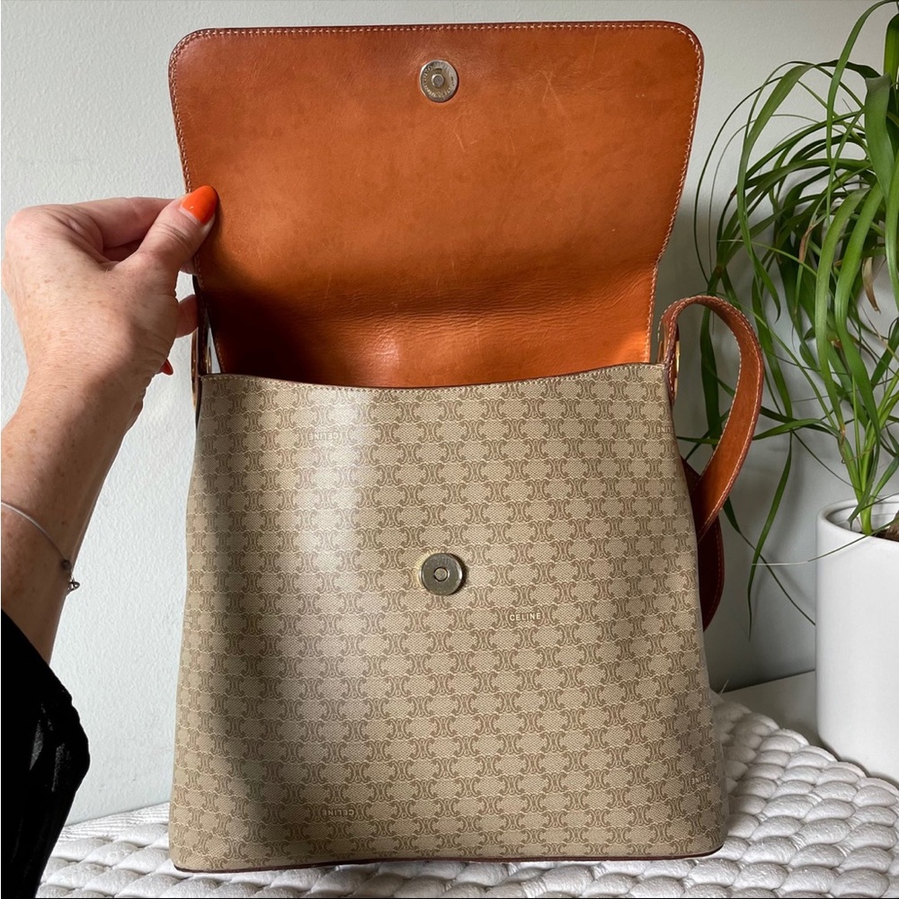 CELINE Shoulder Messenger Bag Macadam - Picture 4 of 10